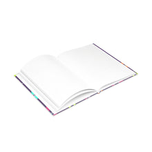 Load image into Gallery viewer, Un Purple Pattern 8.5in x 11in Hardcover Notebook with Puffy Covers