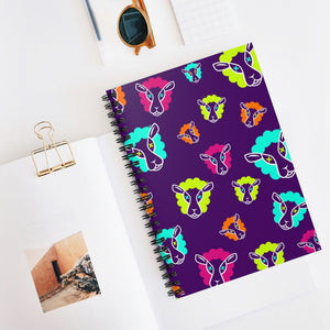 UnCloned® Purple Un Pattern Spiral Notebook - Ruled Line