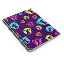 Load image into Gallery viewer, UnCloned® Purple Un Pattern Spiral Notebook - Ruled Line