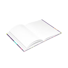 Load image into Gallery viewer, Un Purple Pattern 8.5in x 11in Hardcover Notebook with Puffy Covers