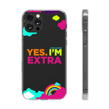 Load image into Gallery viewer, &quot;Yes. I&#39;m Extra&quot; UnCloned® Clear Phone Case (iPhone)