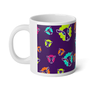 Purple Un Pattern- Jumbo Mug, 20oz