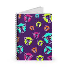 Load image into Gallery viewer, UnCloned® Purple Un Pattern Spiral Notebook - Ruled Line