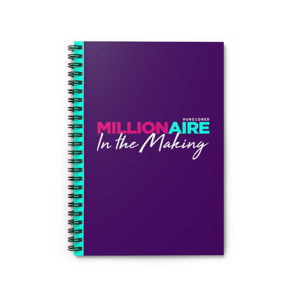 Millionaire in the Making Spiral Notebook - Ruled Line