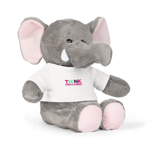 UnCloned® Elephant Plush Toy with "Think UnCloned®" T-Shirt