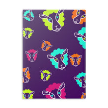 Load image into Gallery viewer, Un Purple Pattern 8.5in x 11in Hardcover Notebook with Puffy Covers