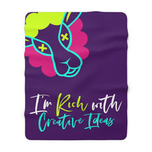 Load image into Gallery viewer, I&#39;m Rich with Creative Ideas Sherpa Fleece Blanket