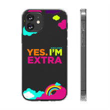 Load image into Gallery viewer, &quot;Yes. I&#39;m Extra&quot; UnCloned® Clear Phone Case (iPhone)