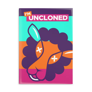 "I'm UnCloned" 8.5in x 11in Hardcover Notebook with Puffy Covers