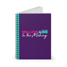 Load image into Gallery viewer, Millionaire in the Making Spiral Notebook - Ruled Line